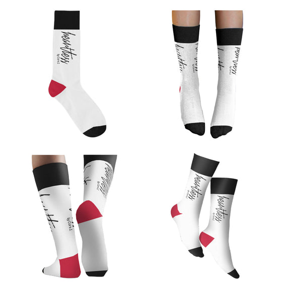 Classic Signature Sock - White
